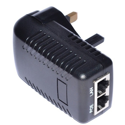 48V 0.5A 24w PoE Iniector Power Over Ethernet Adapter per punto di accesso wireless