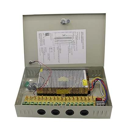 C-Power 2KG PTC Fuse 18CH Security Camera Power Supply Box DC 12V 20A per DVR CCTV