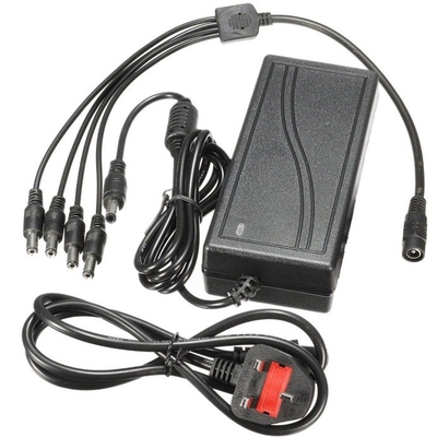 Connessione desktop 12V 5A Adaptore di alimentazione a uscita multipla con 4 porte Pigtail certificato CE