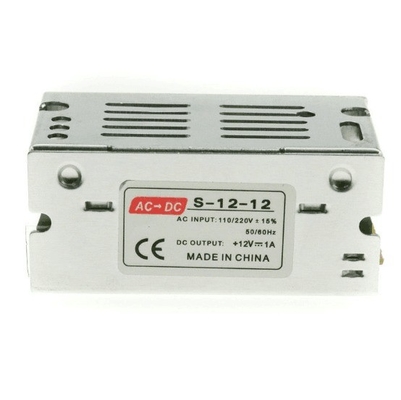 100/220V Input 12W 12V 1A DC CCTV LED Power Supply per il sistema di sicurezza
