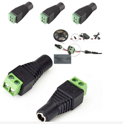 DC 5.5 x 2.1 mm Jack di potenza maschile Adapter Cable Plug Connector per CCTV / LED Sesso femminile