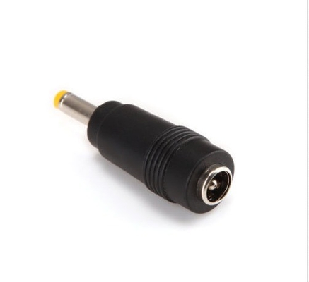 Adapter nero per presa di corrente continua 5.5x1.7mm Maschio a 5.5x2.1mm Femminile Jack Connector