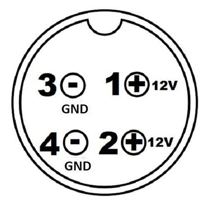 Certificato CE 12V 5A Adaptore di alimentazione per desktop per alimentazione a corrente continua a 4 pin a 60W in nero