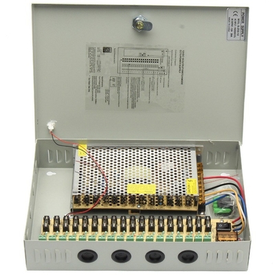 12V 20A DC 18CH Box di alimentazione per l'uscita di sorveglianza da telecamera di sicurezza CCTV
