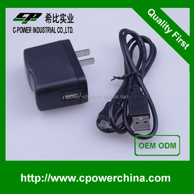 Certificato CE USB universale tipo 5V 300mA 5V 2A 5V 2.5A 5V 1A Adaptore USB nero