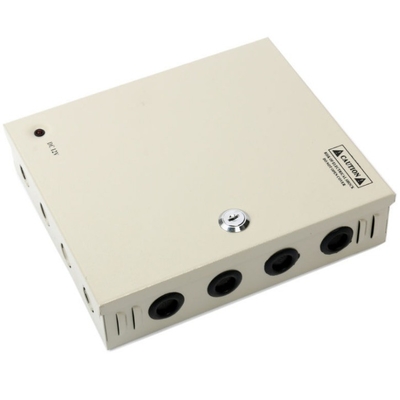 Compatto 12v 10a 9 canali Box di alimentazione per telecamere CCTV Frequenza di uscita 50/60Hz