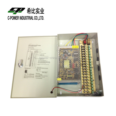 12V di uscita CCTV alimentazione 120W 18CH per la protezione da sovratensione e CCTV Camera