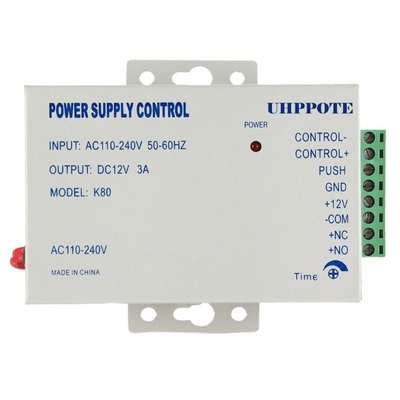 K80 AC 110-240V a DC12v 3A 36w Fornitore di alimentazione per il sistema di controllo dell'accesso alla porta Potenza di uscita 1 50W