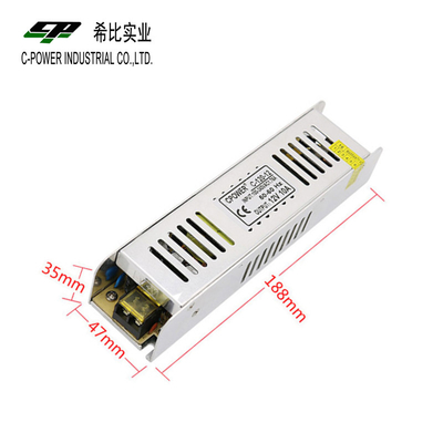 12V 10A AC/DC di alimentazione di commutazione per telecamere CCTV o illuminazione LED 88% di efficienza
