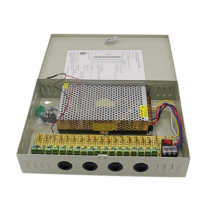 C-Power 2KG PTC Fuse 18CH Security Camera Power Supply Box DC 12V 20A per DVR CCTV