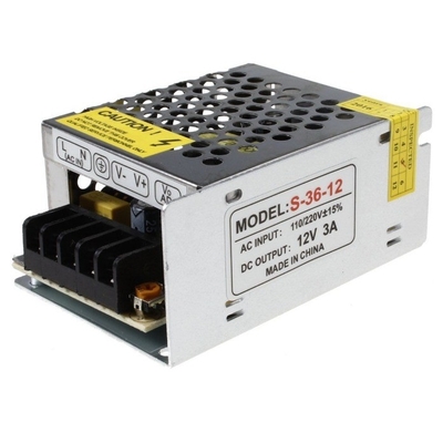 110V/220V AC 12V 3.2A 5A 10A 15A CCTV LED Switch Power Supply Unit con efficienza dell'82%