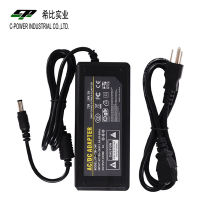 Efficienza 88% 24VDC 72W 24V 3A AC DC Desktop Power Supply per la vostra soddisfazione