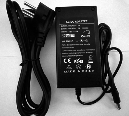 12v 5a DC Switching AC DC Power Adapter Spedizione gratuita 1000pcs Tipo di uscita singola