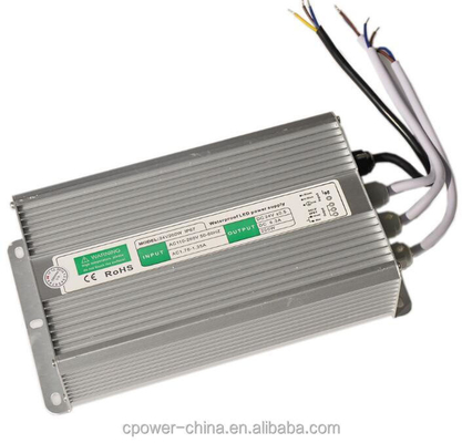 Adattatore di alimentazione DC esterno impermeabile 12V 24V 30W 60W 100W 200W per striscia LED IP66 67