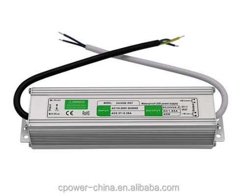12V/24V LED Light Strip Power Supply IP67 impermeabile 45W LED Driver Tensione costante