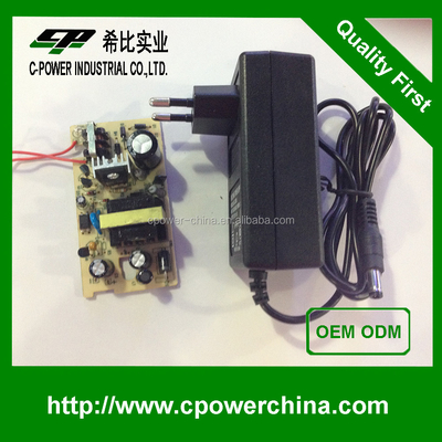 Tipo di uscita DC 12v 2a 24v 1a 24w TS-1012C Adaptore AC/DC/alimentazione con certificato CE