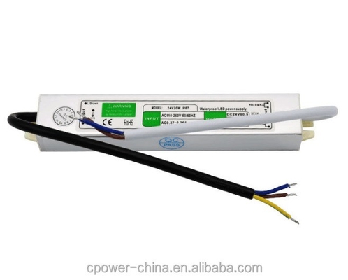 20W LED Power Supply Driver Transformer Adapter per LED Strip IP67 impermeabile 12V 24V