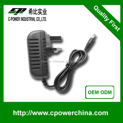 Caricabatterie per adattatori CA/CC con certificazione CE e variazioni di uscita CC da 3,2 V a 5,4 V