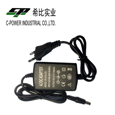 1000mA 12v 1a adattatore a corrente continua per prodotti elettronici