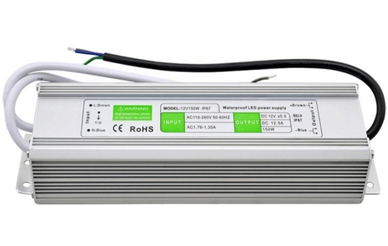 DC12V 24V 150W IP67 tensione costante LED driver alimentazione con design impermeabile