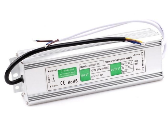 DC12V 24V 150W IP67 tensione costante LED driver alimentazione con design impermeabile
