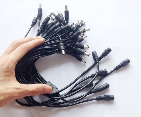 1 cavo splitter maschio a 8 doppio femmina per telecamere CCTV da 5,5 mm/2,1 mm