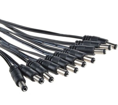 12V DC Power Pigtail Maschio 5.5*2.1mm Cable Plug Wire per telecamera CCTV in colore nero