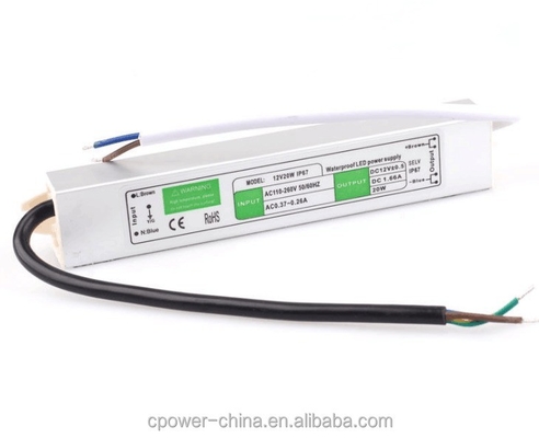 Fonte di alimentazione DC 12V per i CE Rohs subacquei 10W 15W 20W