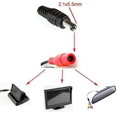 5m 3m 2m 1m Cavo DC Bianco Femminile Tipo 5.5mm x 2.1mm Cable di estensione dell'adattatore di presa