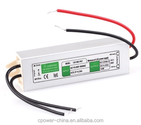 Fornitore di alimentazione a LED impermeabile da 10 W per strisce a LED 24V tipo di uscita singola Efficienza 86%
