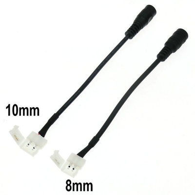 3528/5050 LED Strip 2Pin Female Plug Connector Cable DC con rame in scatola e PVC