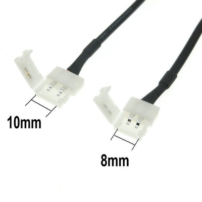 3528/5050 LED Strip 2Pin Female Plug Connector Cable DC con rame in scatola e PVC