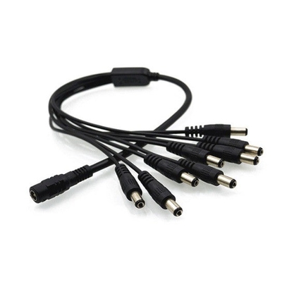 Cable per l'adattatore di potenza DC da femmina a maschio 5.5x2.1mm per telecamera CCTV
