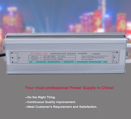 400W 12V 33.3A corrente continua LED impermeabile IP67 Regolazione della linea di misura ± 0,5max
