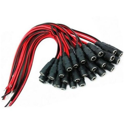 5.5x2.1mm Pigtail maschio femmina cavo DC per telecamere CCTV luci LED 12V conduttore di rame