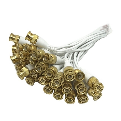 C-Power Metal White BNC Connector Cable di estensione per CCTV