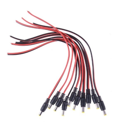 DC 5.5*2.5mm 5525 30cm Jack di alimentazione maschio Plug cavo di filo di rame con IEC Female End Tipo