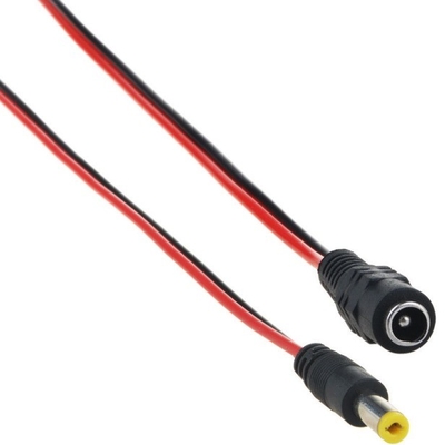DC 5.5*2.5mm 5525 30cm Jack di alimentazione maschio Plug cavo di filo di rame con IEC Female End Tipo