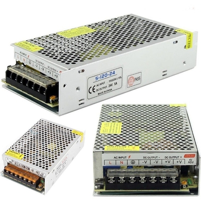110V/220V Voltaggio di ingresso 24V Fornitura di corrente continua 24V 5A 120W per applicazioni industriali