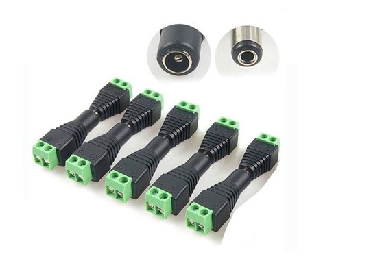 DC 5.5 x 2.1 mm Jack di potenza maschile Adapter Cable Plug Connector per CCTV / LED Sesso femminile