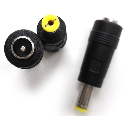 Adapter nero per presa di corrente continua 5.5x1.7mm Maschio a 5.5x2.1mm Femminile Jack Connector