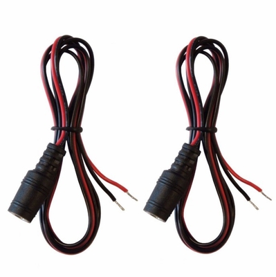 Core di rame 2.1 mm x 5.5 mm DC Jack femminile per aprire l'adattatore a filo nudo per 12V/9V di tensione