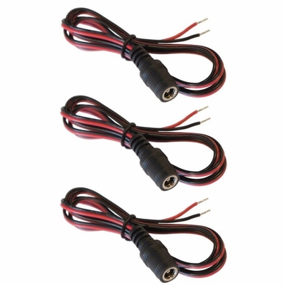 Core di rame 2.1 mm x 5.5 mm DC Jack femminile per aprire l'adattatore a filo nudo per 12V/9V di tensione