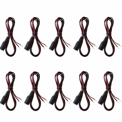 Core di rame 2.1 mm x 5.5 mm DC Jack femminile per aprire l'adattatore a filo nudo per 12V/9V di tensione