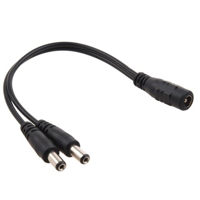 5.5x2.1mm/5.5x2.5mm connettore cavo DC Power Splitter per CCTV a bassa e media tensione