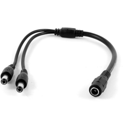 5.5x2.1mm/5.5x2.5mm connettore cavo DC Power Splitter per CCTV a bassa e media tensione