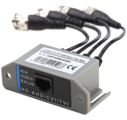 - 4CH HD video passivo Balun Transceiver BNC a UTP RJ45 CCTV via Twisted Pair