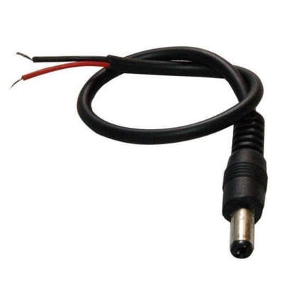 30 cm Conductor di rame DC Power Maschio Plug Pigtail Cavo per la sorveglianza delle telecomunicazioni