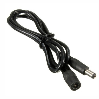 Nero 1/2/5/10M Cable di estensione dell'alimentazione DC per telecamera di sicurezza CCTV 5.5x2.5mm