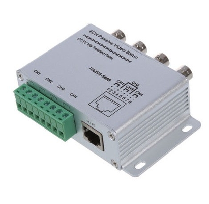 Trasmissione video 4CH CAT5 HD Passive UTP Video Balun BNC Female Transceiver RJ45 per il sistema CCTV